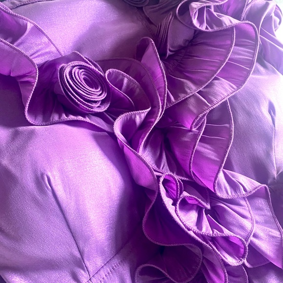 Purple Floral Embroidered Blouse, Womens S L - Picture 2 of 5